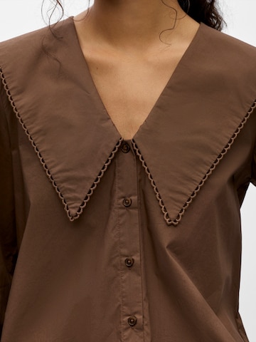 OBJECT Blus 'OBJHOPE' i brun