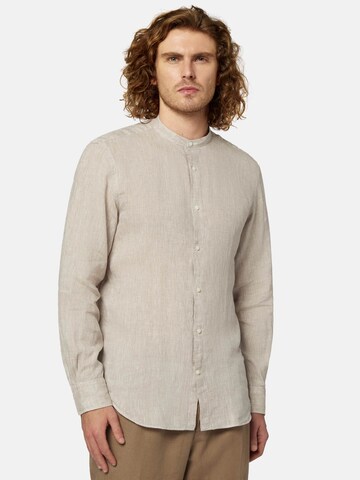 Coupe regular Chemise Boggi Milano en gris : devant