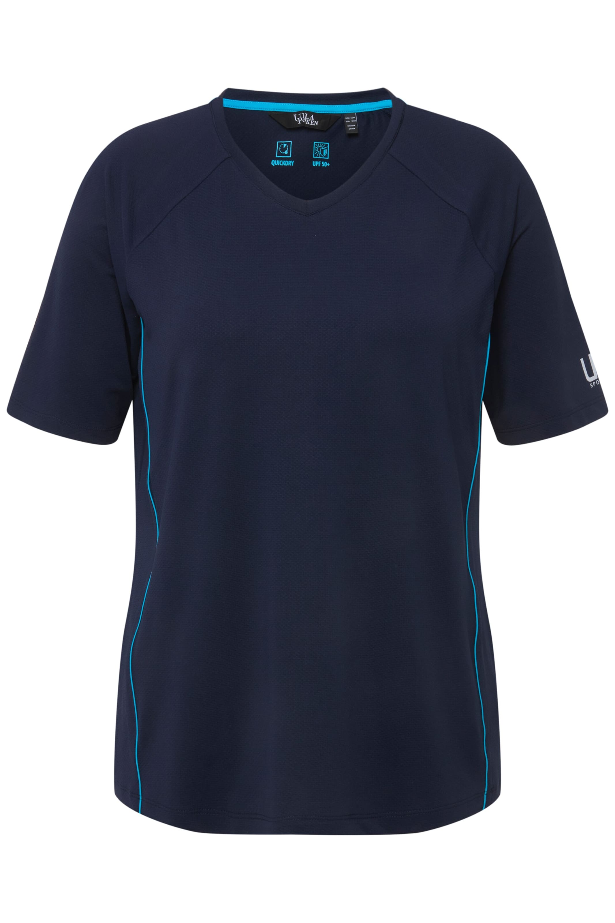 Ulla Popken Funktionsshirt in Blau: Vorderseite