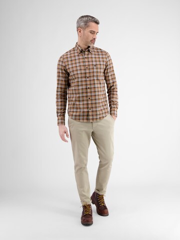 LERROS Regular fit Button Up Shirt in Brown