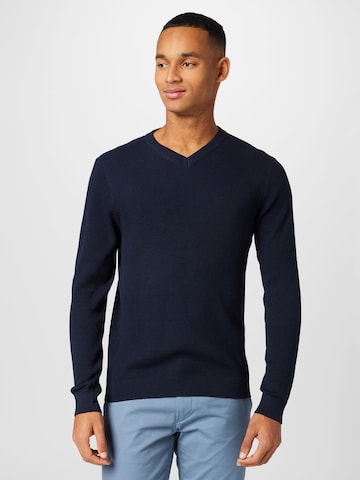 JACK & JONES Trui 'DALLAS' in Blauw: voorkant