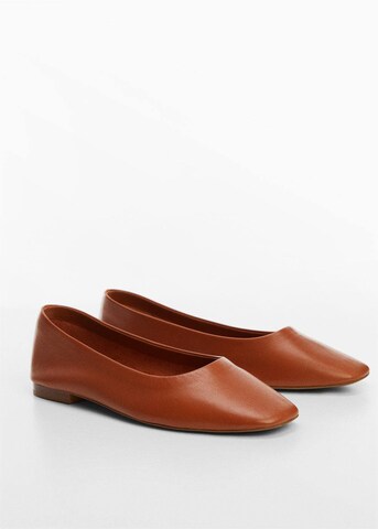 MANGO Ballet Flats 'sua' in Brown