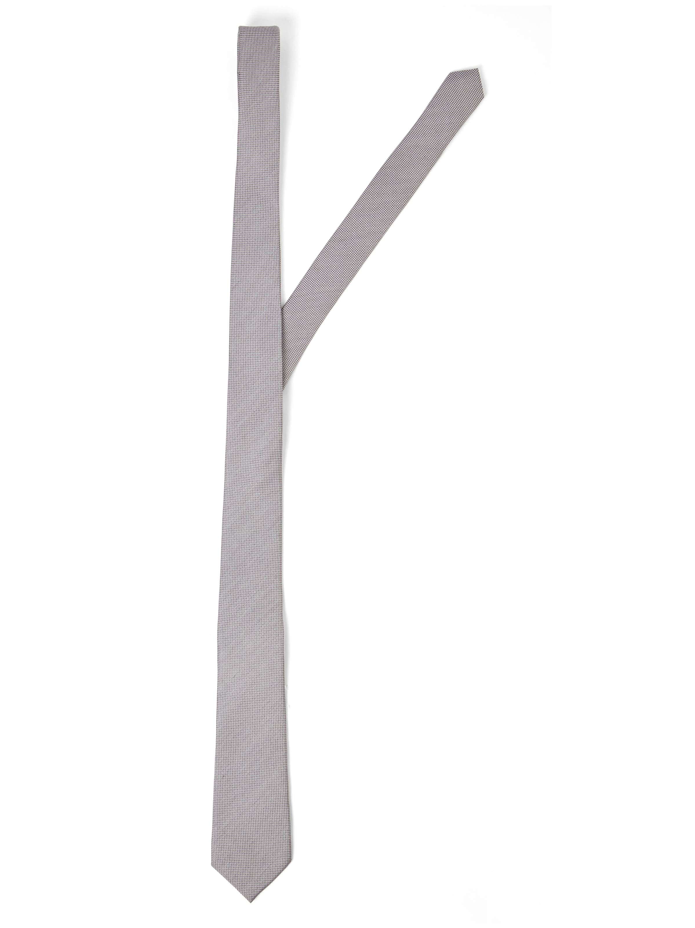 Andrew James Tie in Silver: front