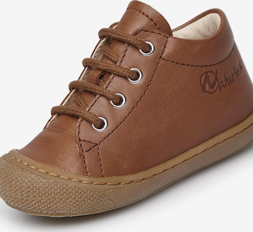 NATURINO Flats 'COCOON ZIP' in Brown: front