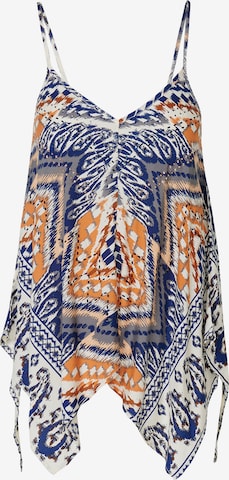 mėlyna KOROSHI Palaidinė be rankovių: priekis