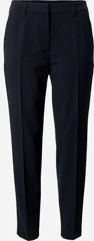 TAIFUN Slim fit Trousers with creases in Blue: front