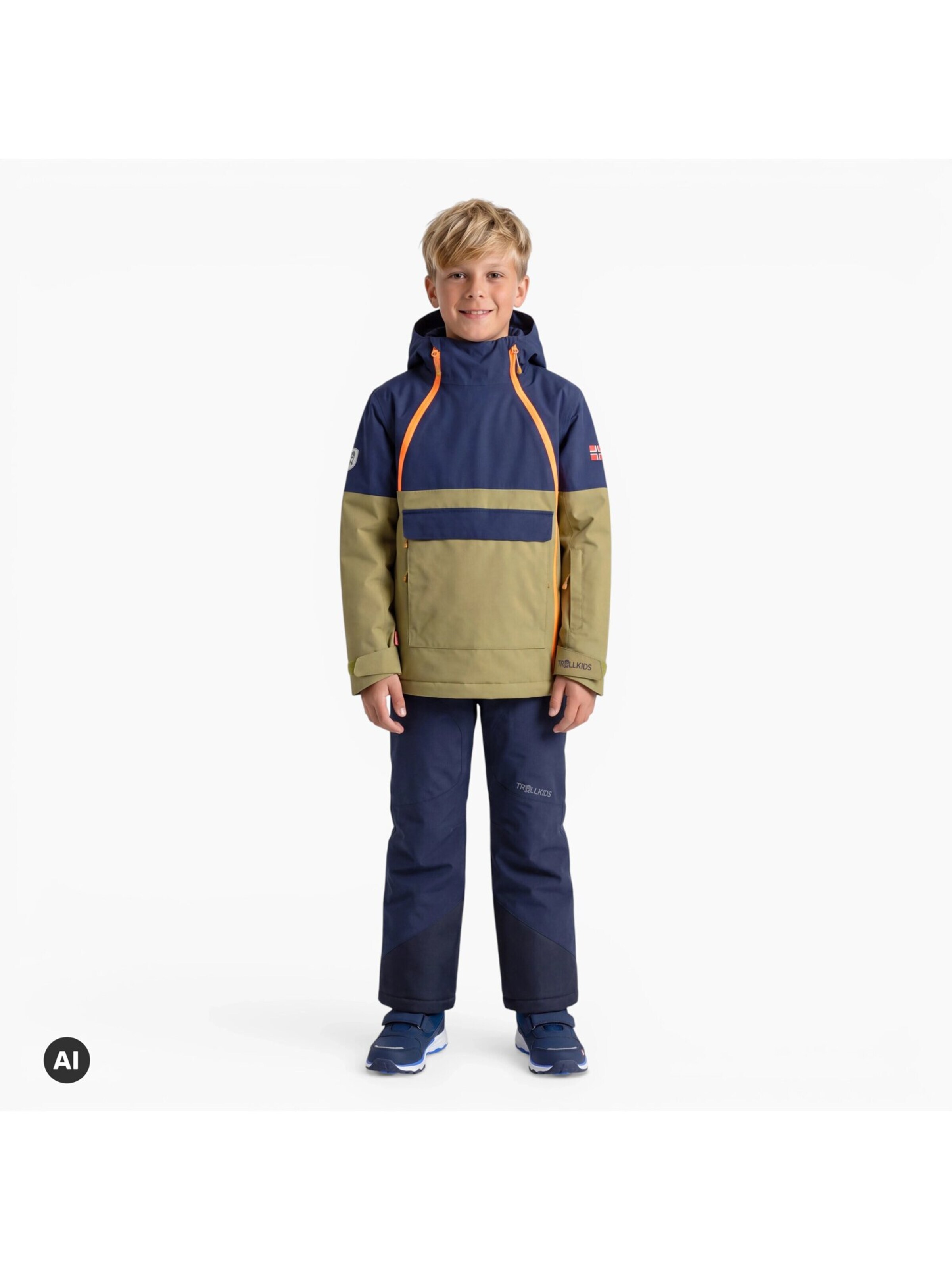 TROLLKIDS Winter Jacket in Green