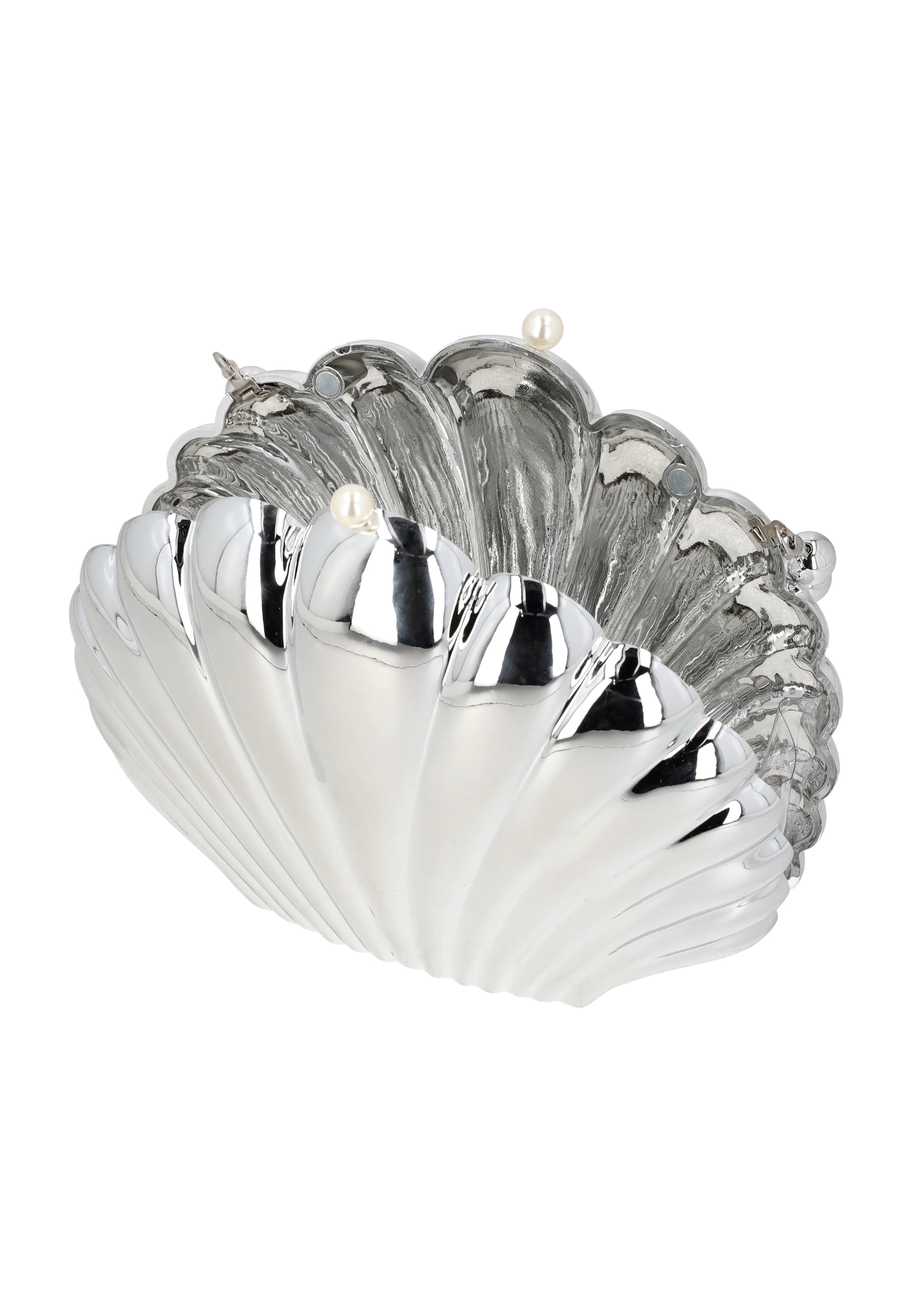 faina Clutch in Silver