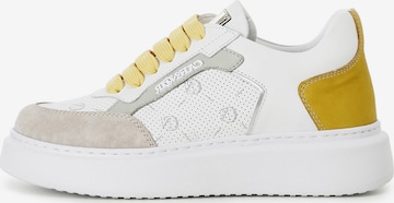CAFè NOIR Platform trainers in White: front