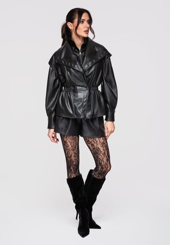 Ombre Jacke in Schwarz