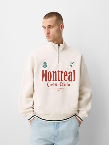 Felpa di Bershka in bianco: frontale