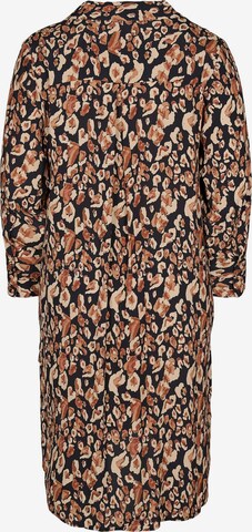 Zizzi Shirt Dress 'Xleux' in Brown