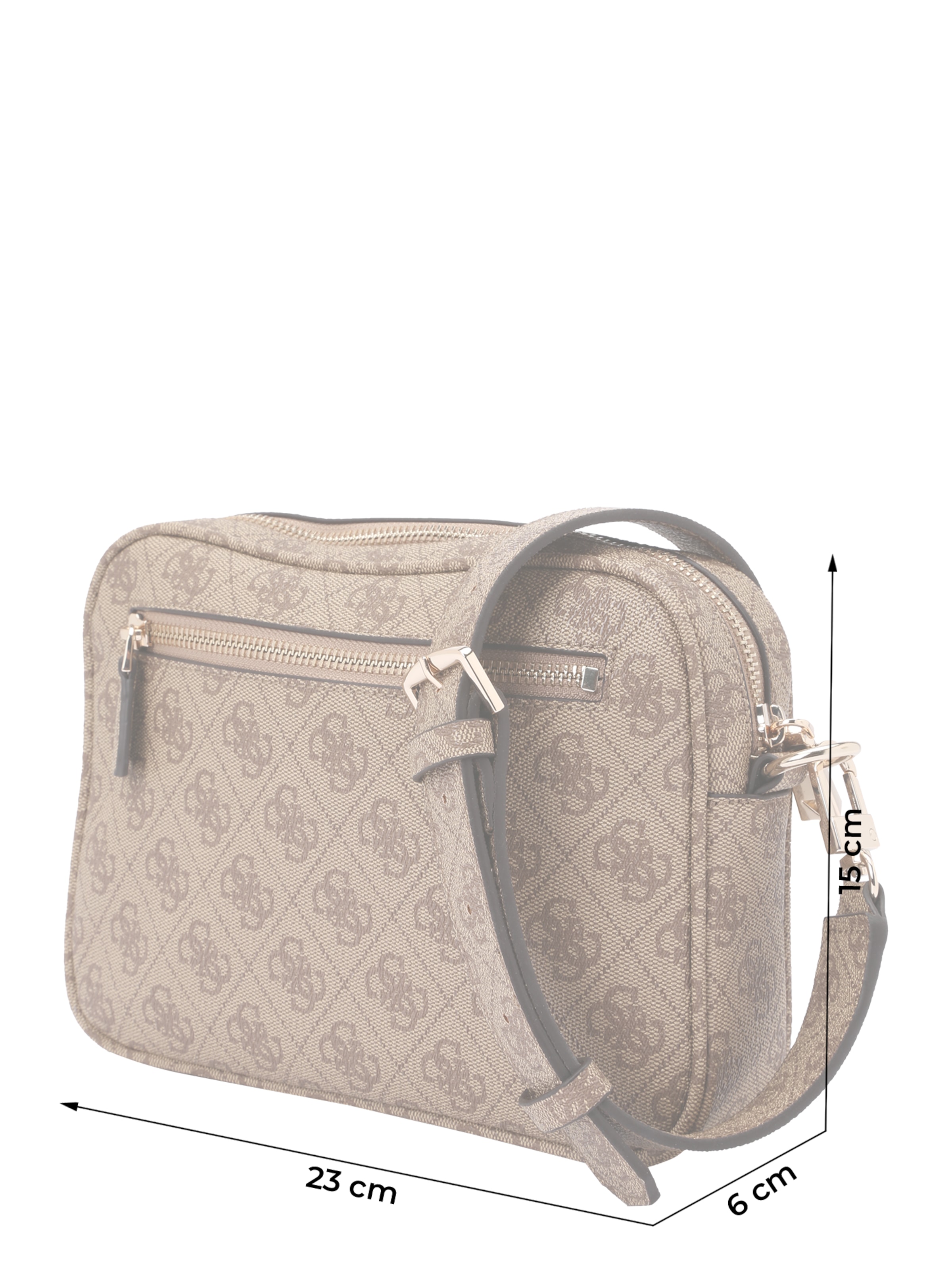 GUESS Olkalaukku 'MERIDIAN II CAMERA BAG' värissä ruskea