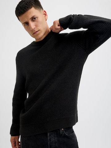 Pulover 'JJGLOBAL' de la JACK & JONES pe negru