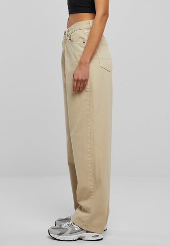 Urban Classics Wide Leg Farkut värissä beige