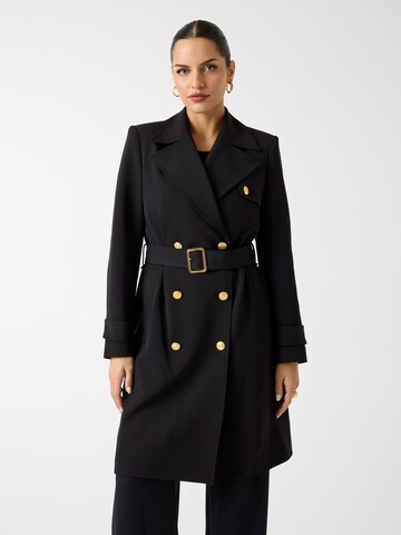 MARCIANO LOS ANGELES Mantel in Schwarz: Vorderseite