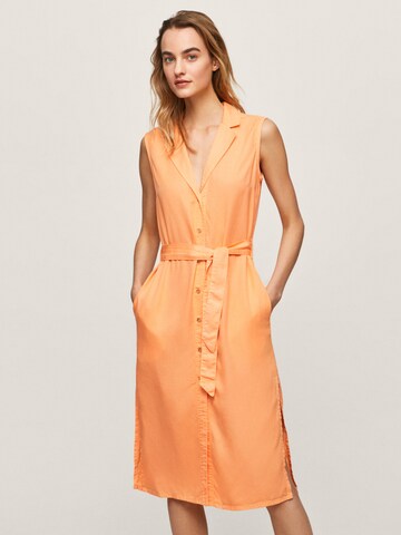 Pepe Jeans Shirt Dress 'Maggie' in Orange: front