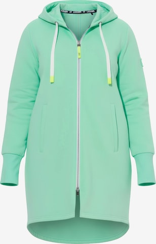 LAURASØN Sweatvest in Groen: voorkant