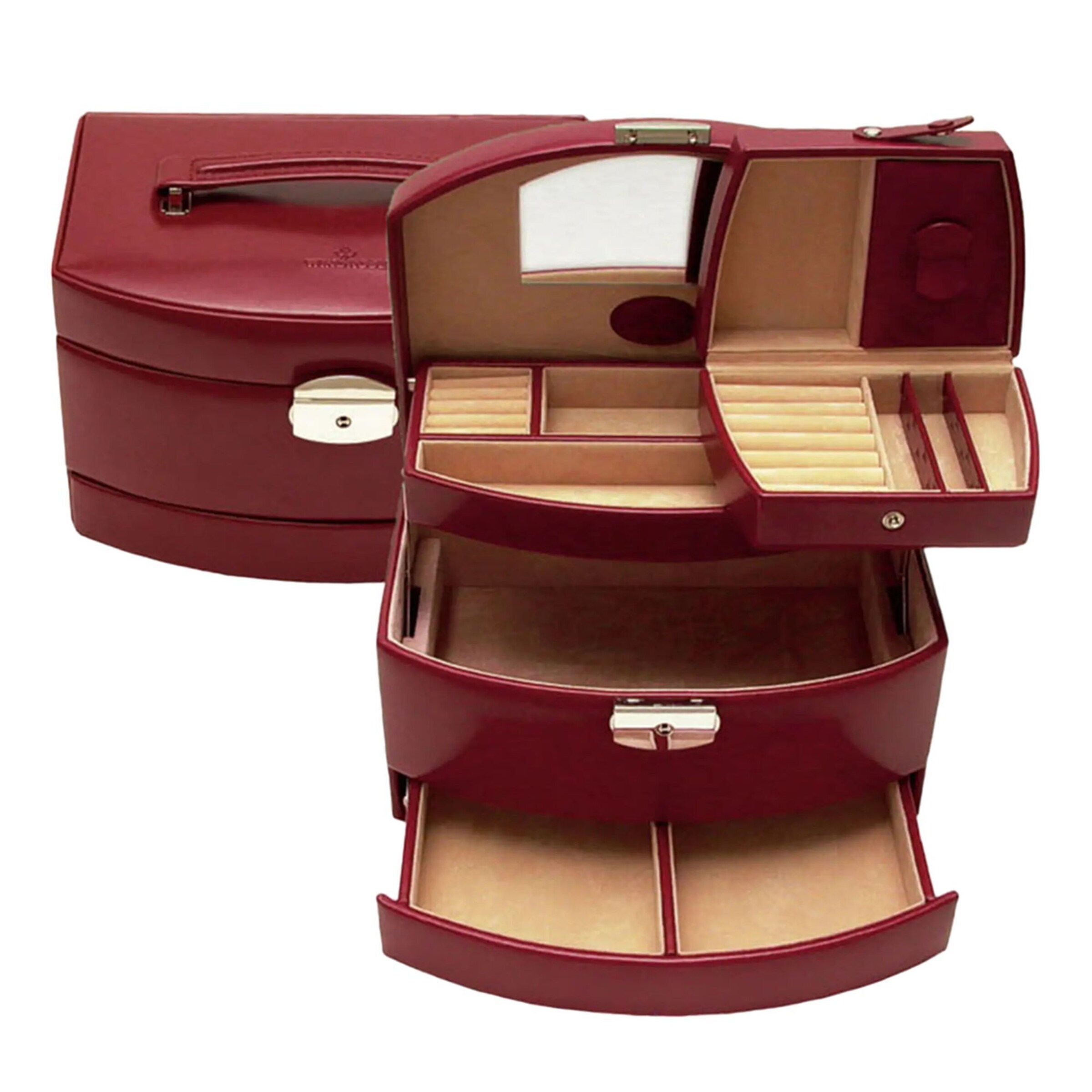 Boîte à bijoux 'Merino' WINDROSE en rouge