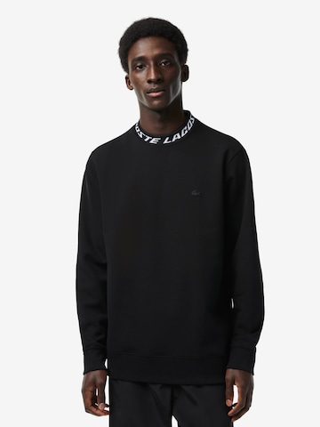 LACOSTE Sweatshirt in Zwart: voorkant