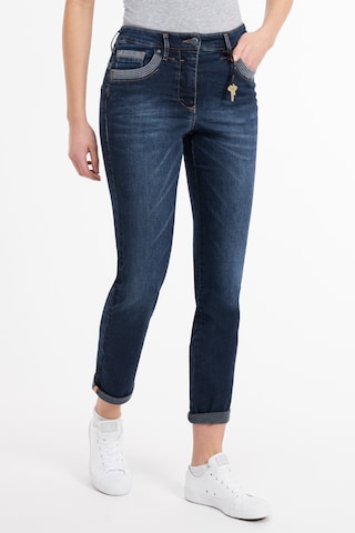 Recover Pants Slimfit Jeans 'Alara' in Blauw: voorkant
