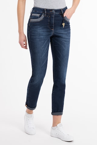 Coupe slim Jean 'Alara' Recover Pants en bleu : devant