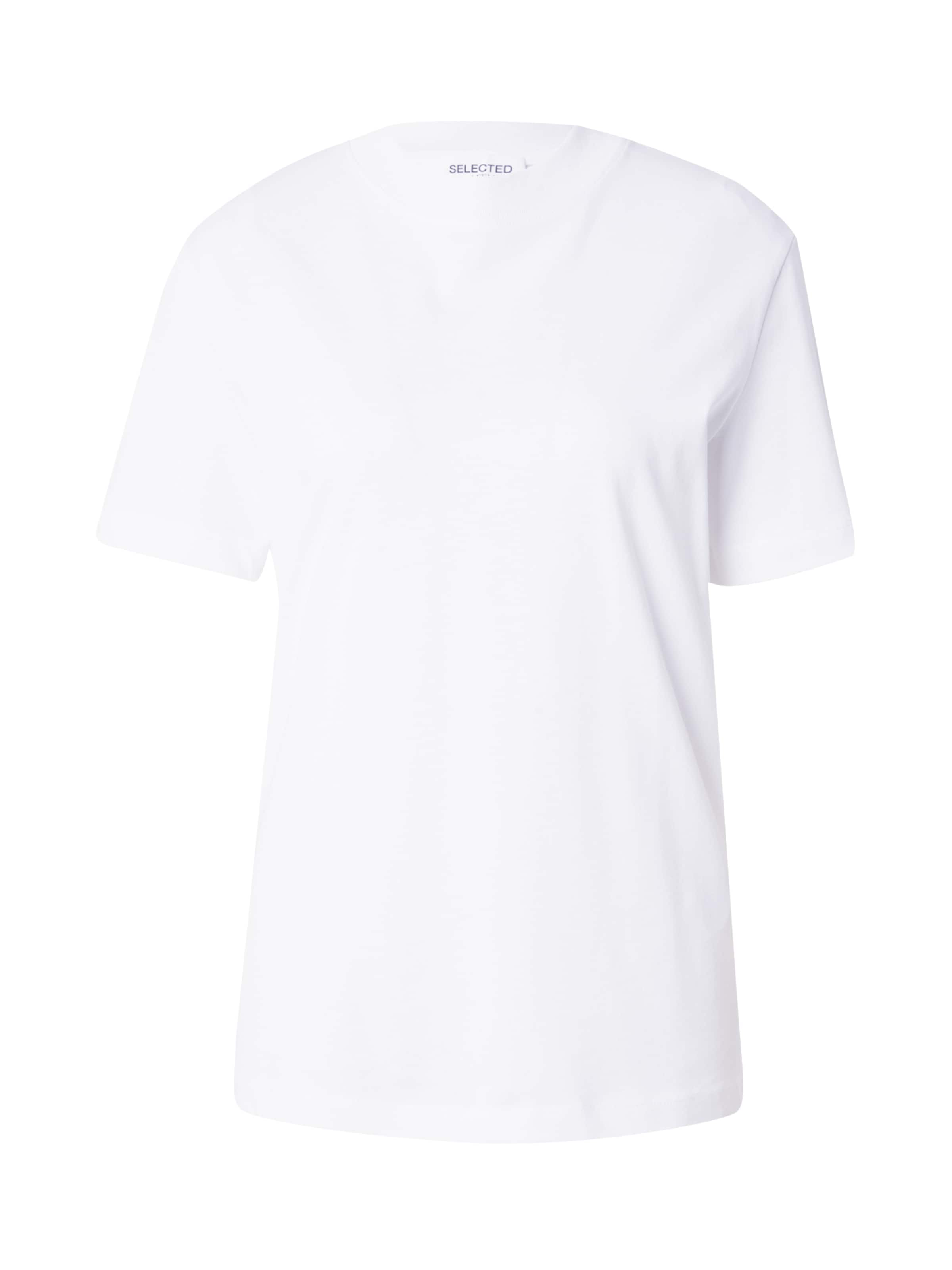 T-shirt 'RELAX COLWOMAN' SELECTED en blanc : devant