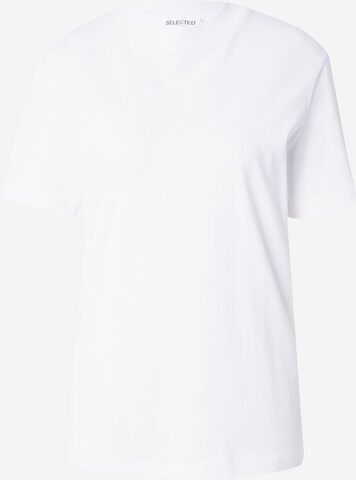 SELECTED FEMME T-Shirt 'RELAX COLWOMAN' in Weiß: predná strana