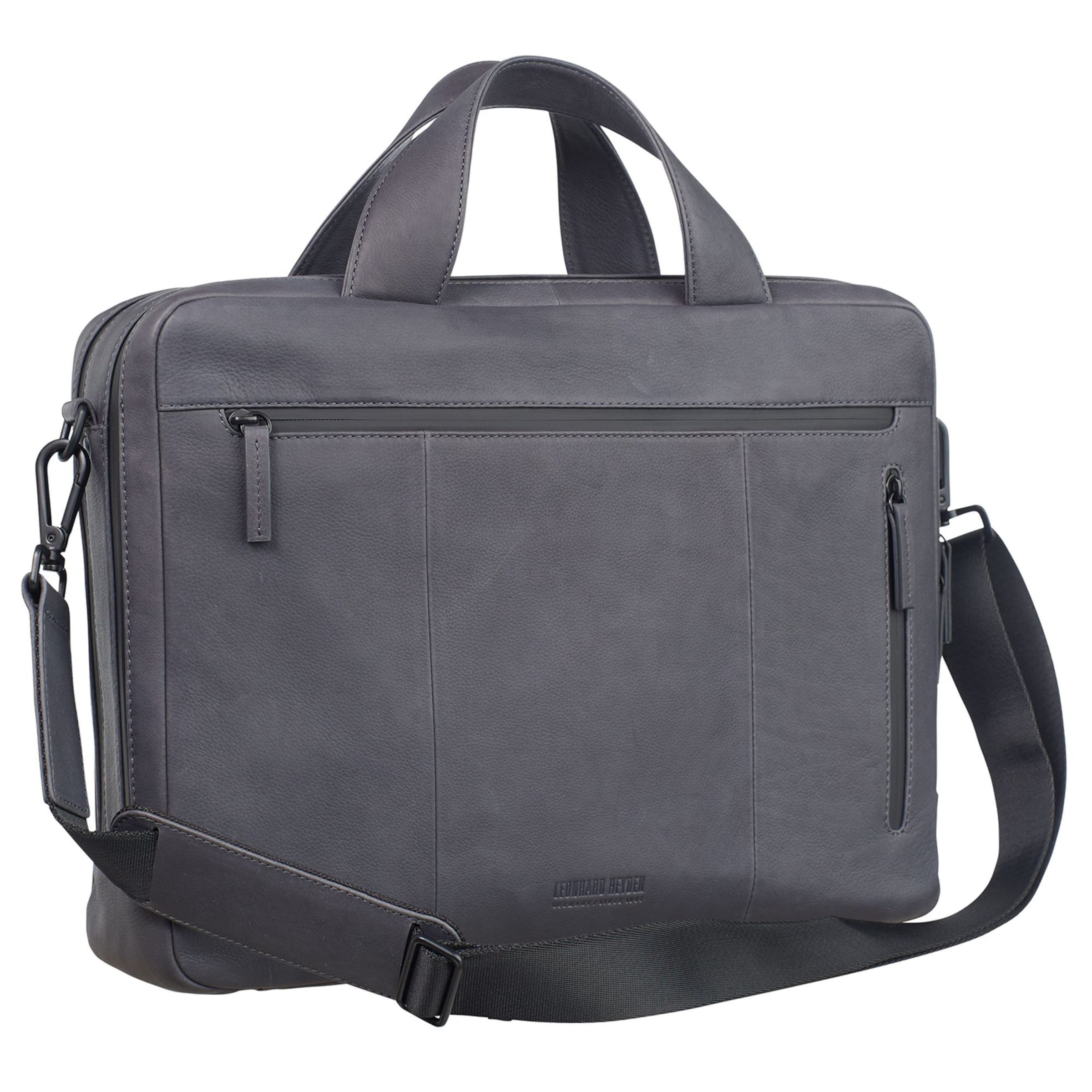 LEONHARD HEYDEN Document Bag in Grey