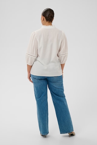 KAFFE CURVE Bluse 'KCronja' in Weiß