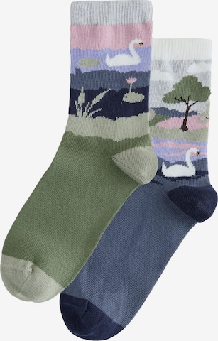 Next - Meias em azul: frente