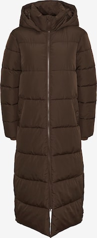 PIECES Winter coat 'KATJA' in Brown: front