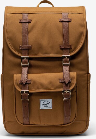 Herschel Ryggsäck 'Little America™ Mid' i brun / svart / vit, Produktvy