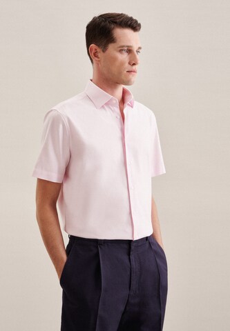 SEIDENSTICKER Comfort fit Business Shirt in Pink: front
