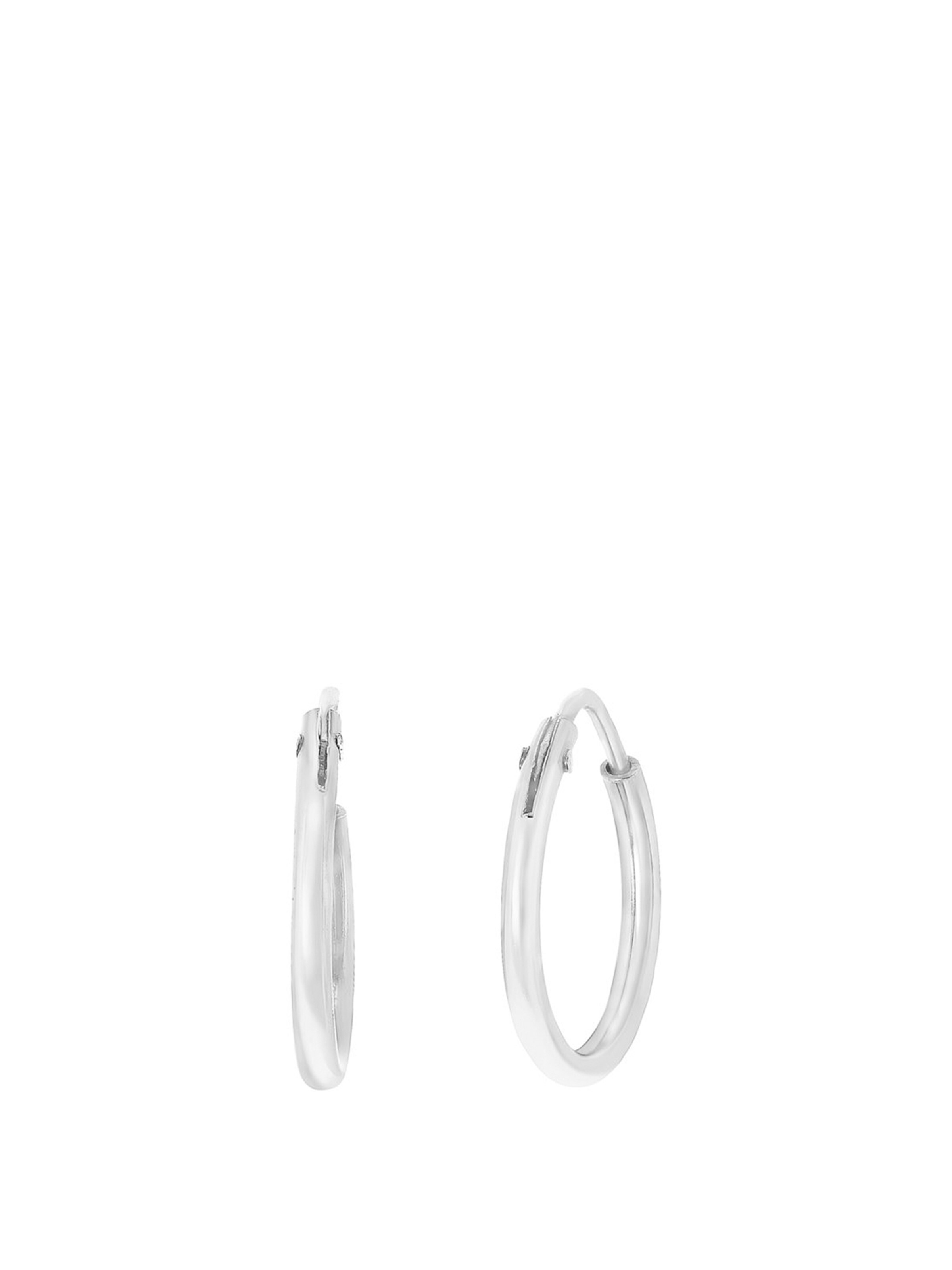 Boucles d'oreilles Lucardi en argent : devant