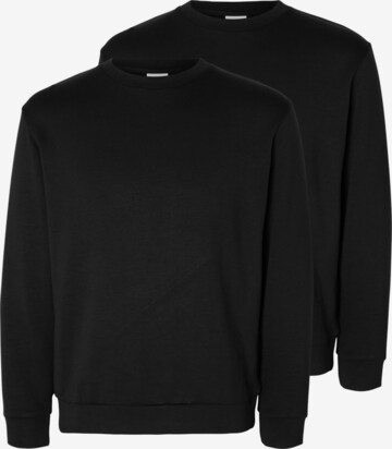 SELECTED Sweatshirt 'Emanuel' in Black: front
