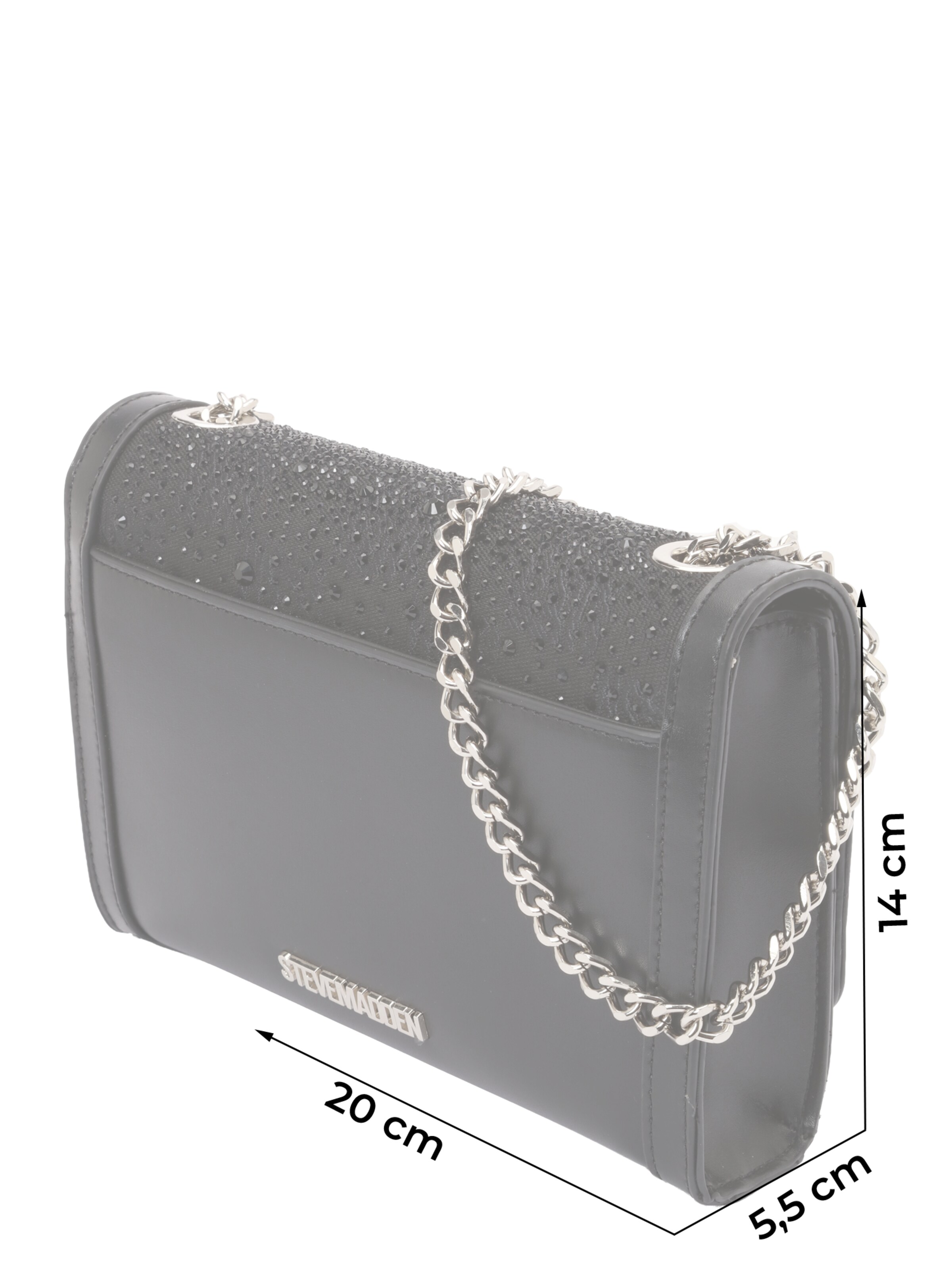 juoda STEVE MADDEN Rankinė ant peties 'Braya-12'