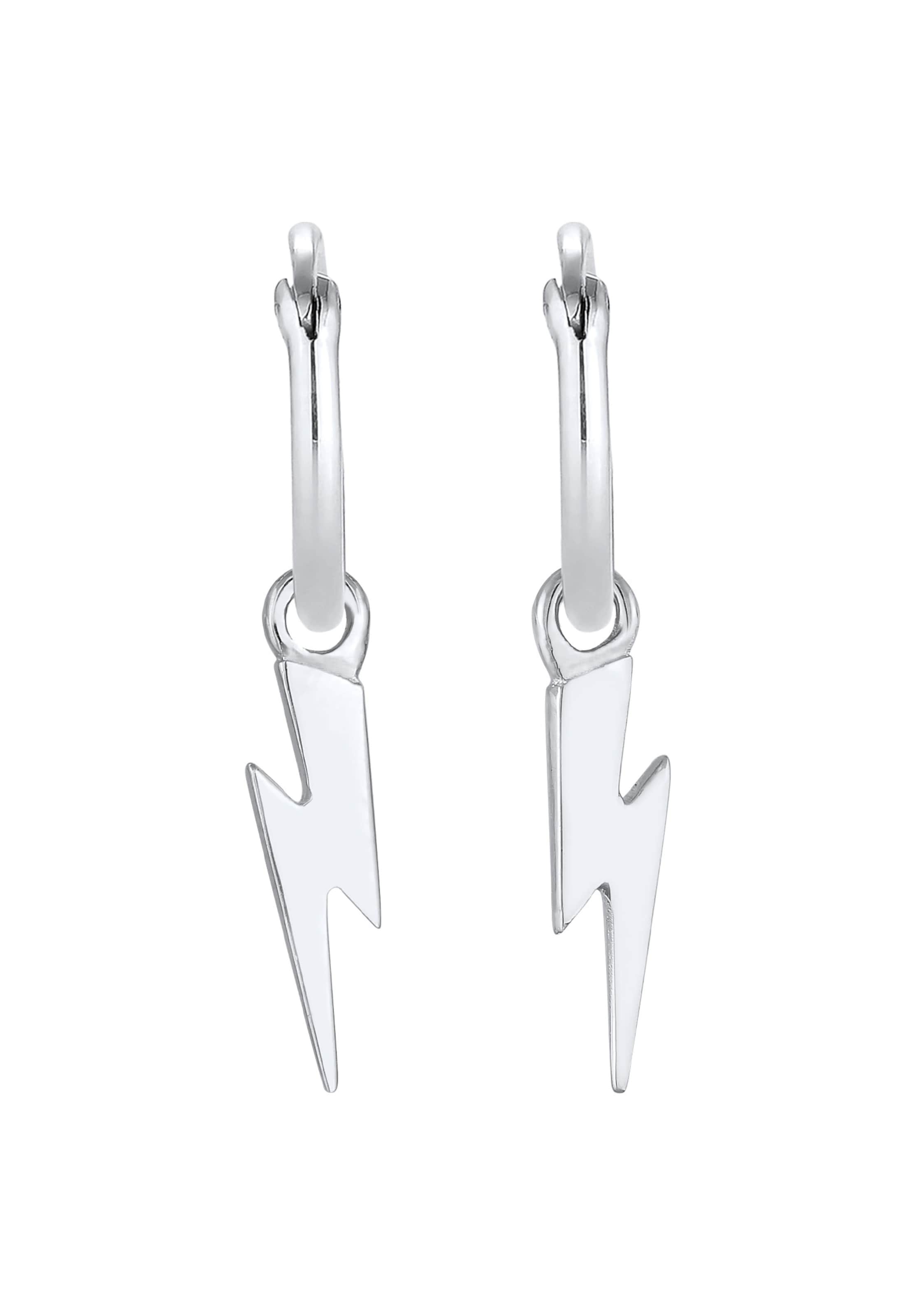 ELLI PREMIUM Oorbellen 'Blitz' in Zilver