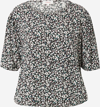 s.Oliver Bluse in XXS in blau / grün / schwarz / weiß, Produktansicht