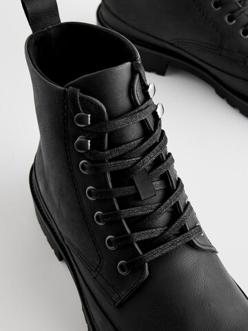 Next Schnürboots in Schwarz