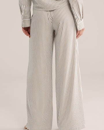 WE Fashion Wide Leg Hose in Grün