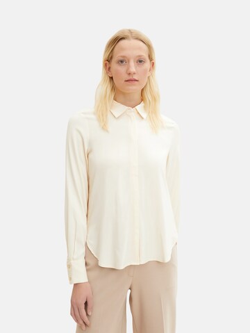 TOM TAILOR Blouse in Beige: voorkant