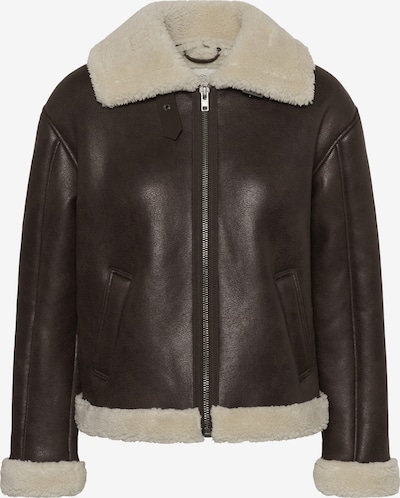 Kaffe Jacke 'Arabella' in XS in ecru / mokka, Produktansicht