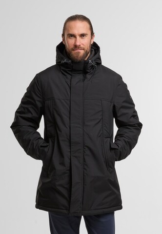 INDICODE JEANS Mantel 'Benyol' in Schwarz: Vorderseite
