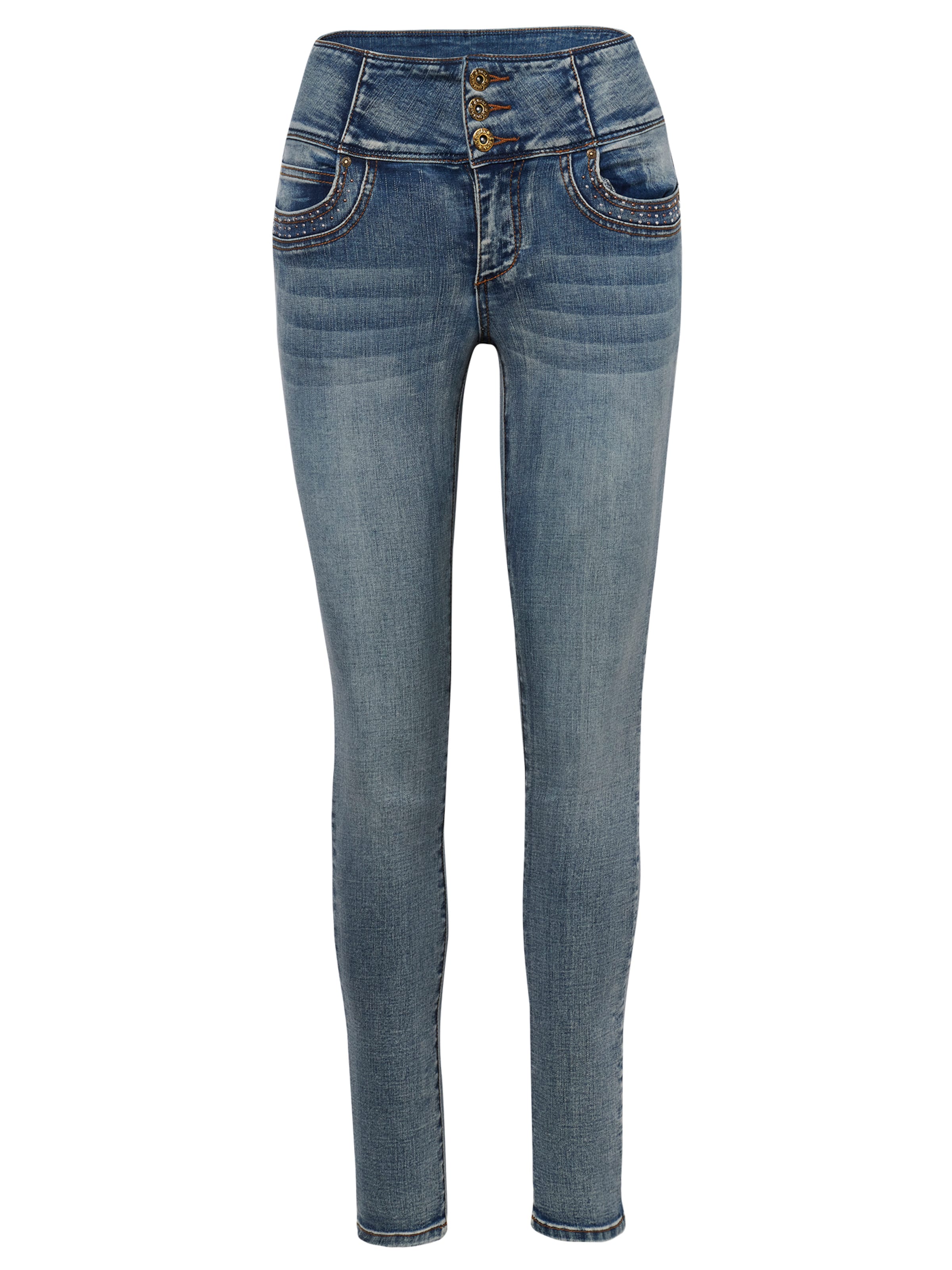 KOROSHI - Skinny Vaquero en azul: frente