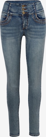 KOROSHI Skinny Farkut värissä sininen: etupuoli