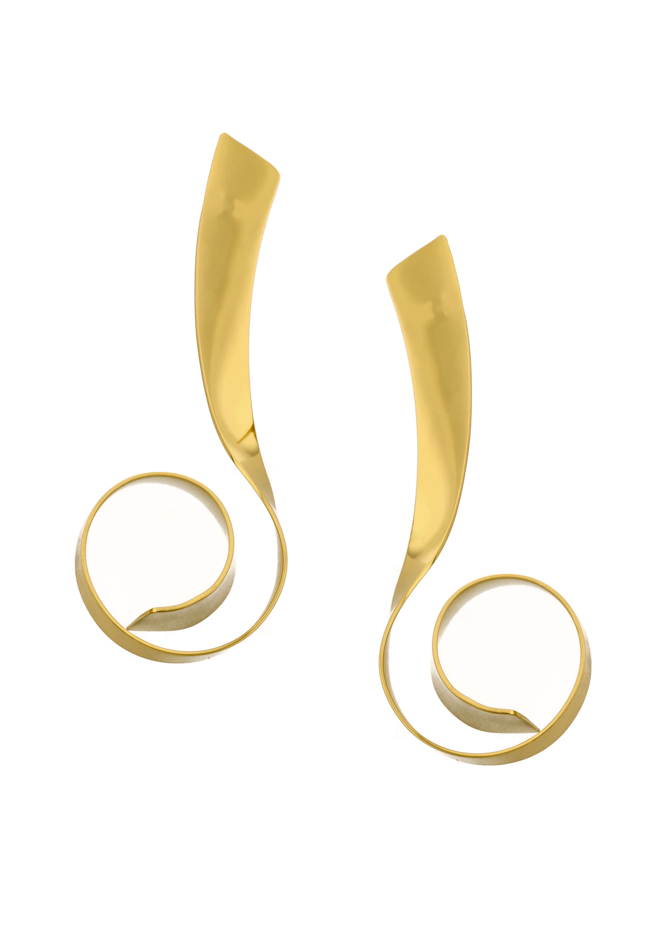 usha WHITE LABEL Boucles d'oreilles en or, Vue avec produit