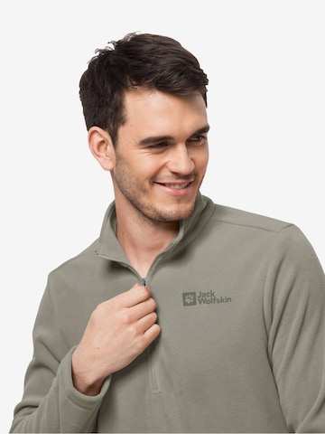 JACK WOLFSKIN - Pullover desportivo 'Taunus' em verde