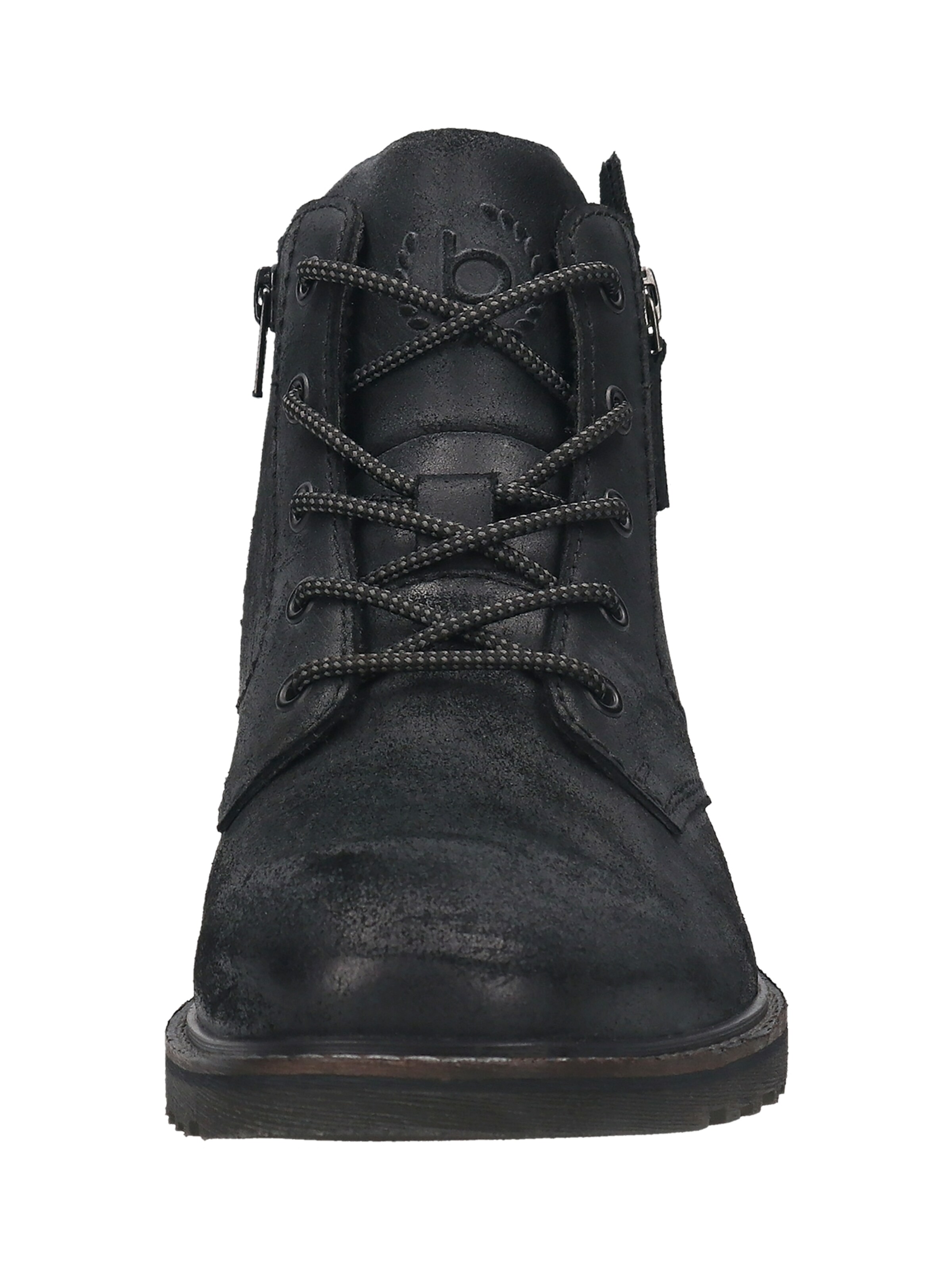 bugatti Μπότες με κορδόνια σε μαύρο