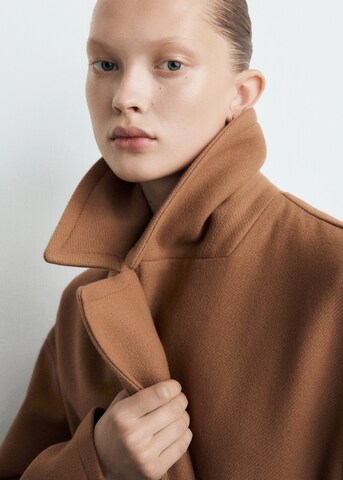 MANGO Between-Seasons Coat 'Traviata' in Brown